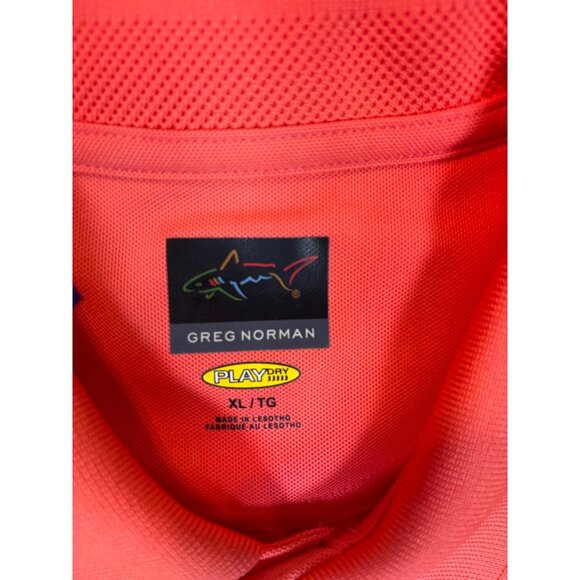Greg Norman Classic Red Polo Shirt XL Play Dry 1959 Logo Embroidered Golf Style - Picture 6 of 16